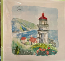 Load image into Gallery viewer, Heceta Lighthouse Quilling Card

