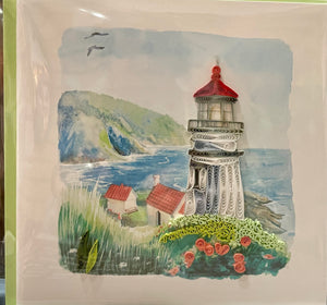 Heceta Lighthouse Quilling Card