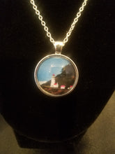 Load image into Gallery viewer, Heceta Head Lighthouse Pendant Necklace
