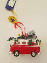 Load image into Gallery viewer, Vintage Bus Light Up Ornament
