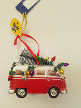 Load image into Gallery viewer, Vintage Bus Light Up Ornament
