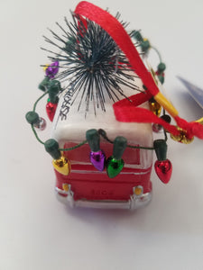 Vintage Bus Light Up Ornament