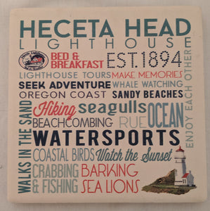 Stone Coasters - Assorted Styles Heceta Head OR