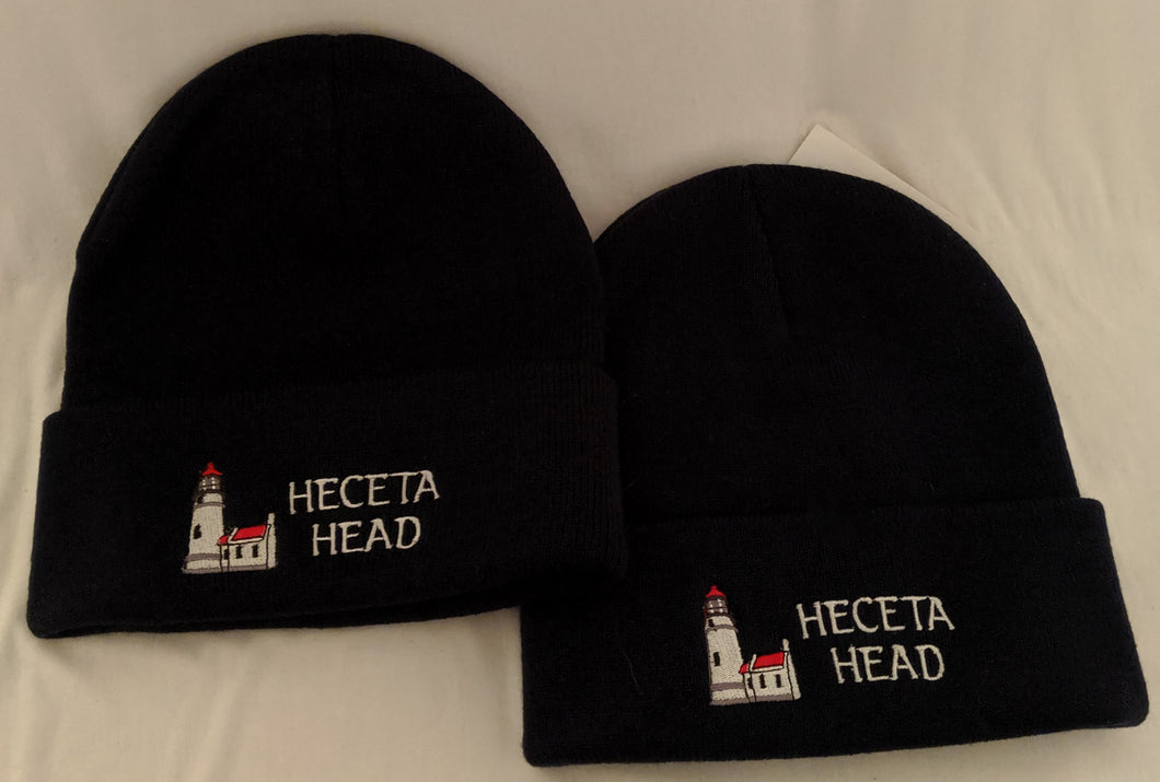 Heceta Head Embroidered Cuffed Beanie