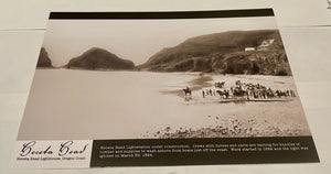 Set of 4 Historical Sepia Heceta Lightstation Postcards