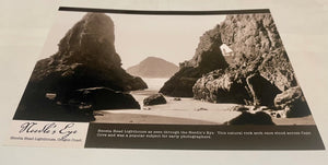 Set of 4 Historical Sepia Heceta Lightstation Postcards
