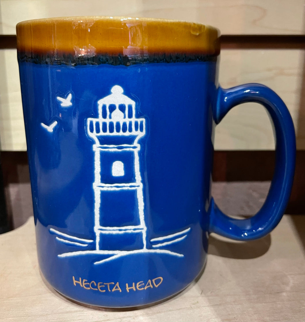 Hand glazed Lighthouse mug