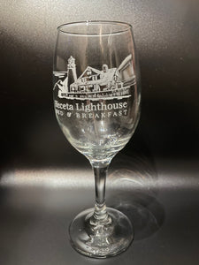 Heceta Lighthouse Bed & Breakfast Wine Glass
