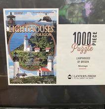 Load image into Gallery viewer, Kraken/Lighthouses of Oregon Coast Jigsaw Puzzle
