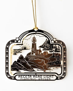 Christmas Ornament - Laser Cut Heceta Lighthouse