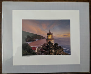 Heceta Head Lighthouse at Sunset Photo